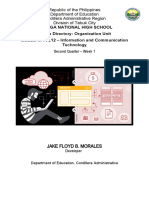 Kalinga National High School Active Directory: Organization Unit Module in TVL12 - Information and Communication Technology