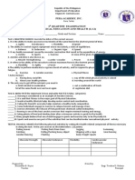 PEHE - 11 - 1st Quarter Exam