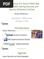 The Anatomy of A Secure Web App Using Javaee, Spring Security and Apache Directory Fortress