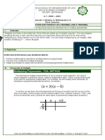 Math - G8 - Lesson 1.1 Special Products Part 1