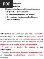 Cours Risques Majeurs - Risque Sismique Plate Forme