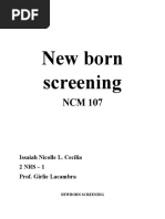 New Born Screening