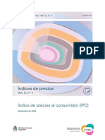 Indice de Precios Al Consumidor (IPC) - Diciembre de 2020