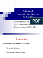 Advanced Computer Architecture ECE 6373: Pauline Markenscoff N320 Engineering Building 1 E-Mail: Markenscoff@uh - Edu