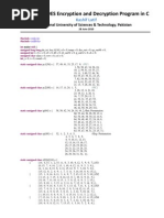 Complete DES Encryption and Decryption Program in C