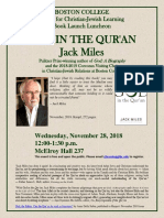 Jack Miles - Book Launch - Nov 2018