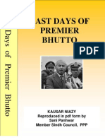 Last Days of Premier Bhutto