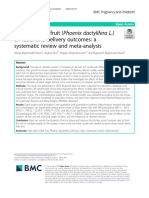 Effects of Date Fruit (Phoenix Dactylifera L.) On Labor and Delivery Outcomes: A Systematic Review and Meta-Analysis