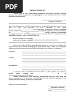 CS Form 41 - Medical Certificate