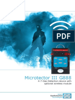 Microtector III G888: 4-7-Gas Detection Device With Optional Wireless Module