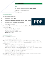 2 - Determiners and Quantifiers