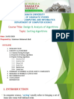 Sorting Algorithms - Presentation