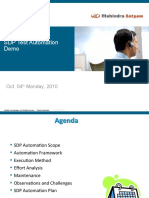 SDP Test Automation Demo: Oct 04 Monday, 2010