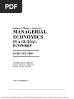 Solution Manual For Managerial Economics in A Global Economy 8th Edition by Salvatore