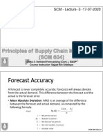 SCM - Lecture - 3 - 17-07-2020: Class 3: Demand Forecasting (Cont.), S&OP Course Instructor: Sajjad Bin Siddique