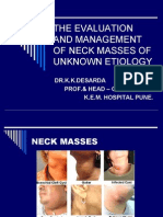 The Evaluation and Management of Neck Masses of Unknown Etiology