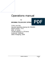 Operations Manual: Bromma Telescopic Spreader