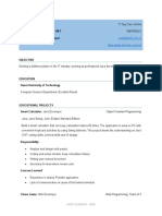 Long - Fresher CV Template