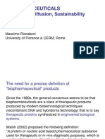 Biopharmaceuticals Availability, Diffusion, Sustainability: Massimo Riccaboni University of Florence & CERM, Rome