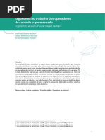 Ergonomia No Trabalho Dos Operadores de Caixa de S