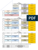 Time Table - Jan Apr 2018