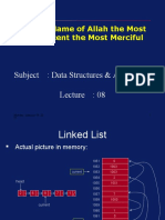 In The Name of Allah The Most Beneficent The Most Merciful: Subject: Data Structures & Algorithms