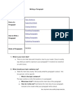 Writing A Paragraph+ Writing Process