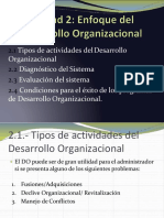 Unidad 2 Enfoque Del Desarrollo Organizacional