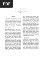 Structure of Nepali Grammar: Bal Krishna Bal