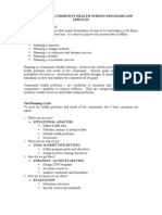 Planning For Community Health Nursing Programs and Services What Is Planning?