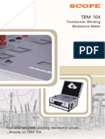 Scope: Transformer Winding Resistance Meter