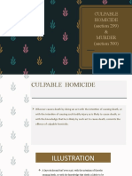 Culpable Homicide & Murder