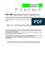 SW280 High Pressure Hoses For Hydraulic Tools