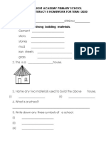 Light Academy Primary School P.2 Literacy Ii Homework For Term I 2020