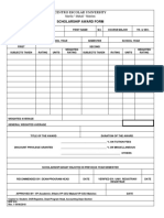 Centro Escolar University Scholarship Award Form: New Renewal