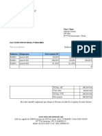 Exemple de Facture Proforma Word