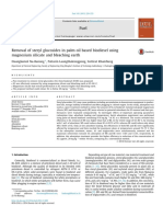 Removal of Steryl Glucosides in Palm Oil Based Biodiesel Using Silicate Magnesium