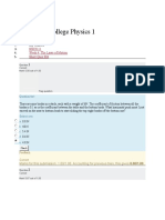 NSCI111 - College Physics 1: Dashboard NSCI111 Week 4: The Laws of Motion Short Quiz 004