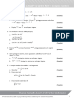 Core Pure (A Level/year 2) Unit Test 1: Complex Numbers