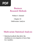 Business Research Methods: Multivariate Analysis