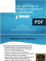 Role of Additives in Formulation Development & Processing