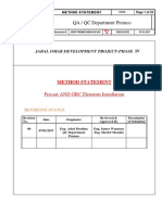 Method Statement Installation