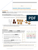 Student Exploration: Balancing Chemical Equations