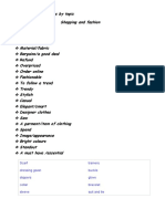 Wordlist and Expressions by Topic - Docx Shoppung B2