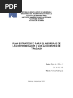 Plan Estratégico para El Abordaje de Las Enfermedades y Los Accidentes de Trabajo