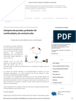 Lámpara de Prueba, Probador de Continuidad y de Cortocircuito