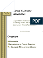 Direct & Inverse Kinematics: Algorithmic Robotics and Motion Planning (0368.4010.01) Instructor: Prof. Dan Halperin