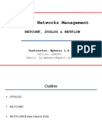 SYSLOG - NETCONF and NETFLOW