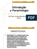 Aula 1 - Introdução À Parasitologia