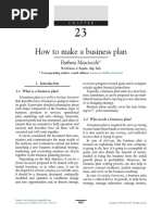 How To Make A Business Plan: Barbara Masciocchi